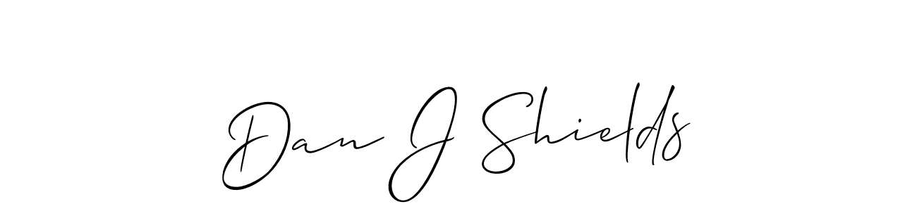 Dan J Shields stylish signature style. Best Handwritten Sign (Allison_Script) for my name. Handwritten Signature Collection Ideas for my name Dan J Shields. Dan J Shields signature style 2 images and pictures png