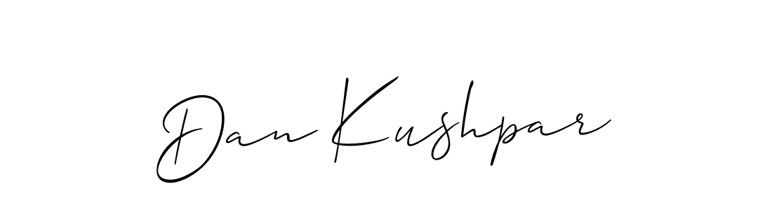Also You can easily find your signature by using the search form. We will create Dan Kushpar name handwritten signature images for you free of cost using Allison_Script sign style. Dan Kushpar signature style 2 images and pictures png