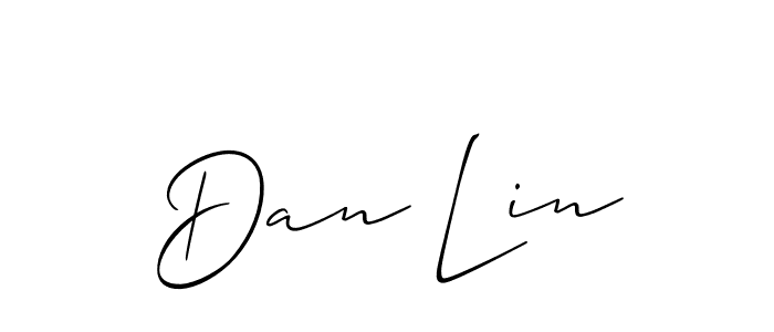 Use a signature maker to create a handwritten signature online. With this signature software, you can design (Allison_Script) your own signature for name Dan Lin. Dan Lin signature style 2 images and pictures png