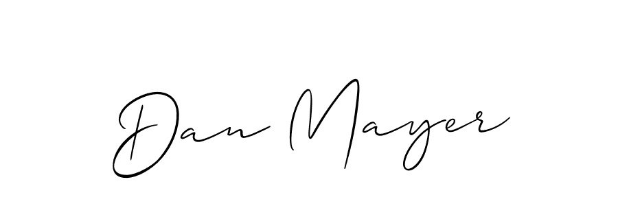Use a signature maker to create a handwritten signature online. With this signature software, you can design (Allison_Script) your own signature for name Dan Mayer. Dan Mayer signature style 2 images and pictures png