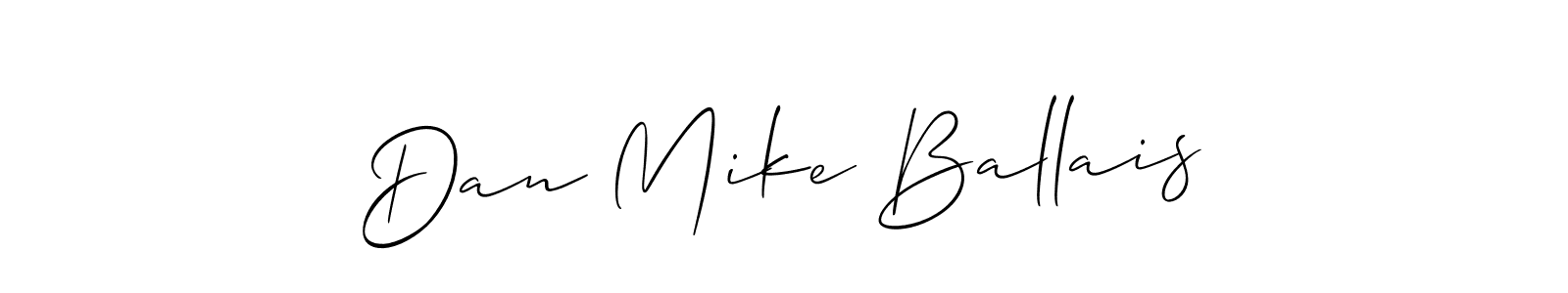 Best and Professional Signature Style for Dan Mike Ballais. Allison_Script Best Signature Style Collection. Dan Mike Ballais signature style 2 images and pictures png