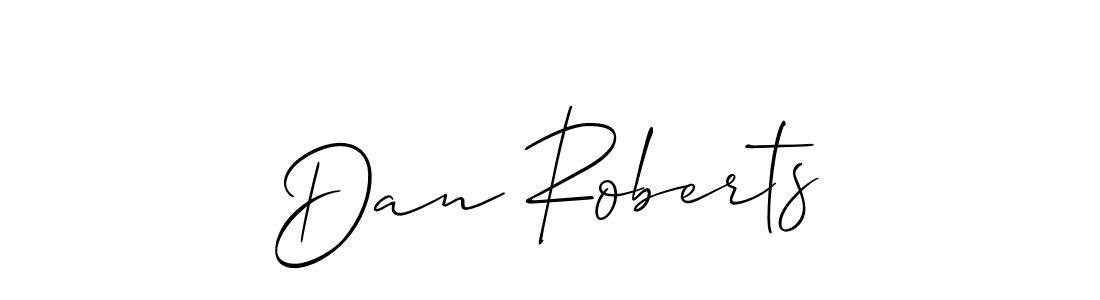 How to make Dan Roberts signature? Allison_Script is a professional autograph style. Create handwritten signature for Dan Roberts name. Dan Roberts signature style 2 images and pictures png