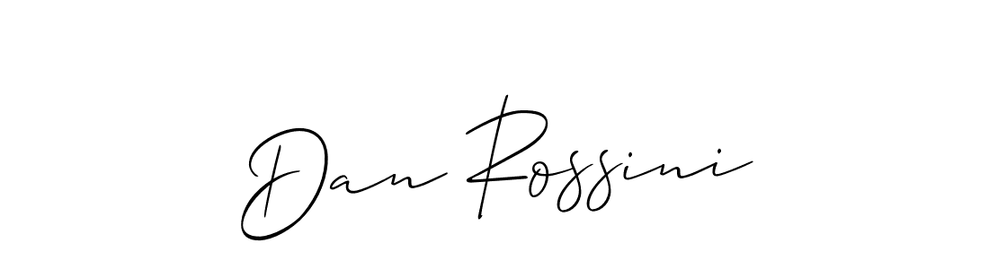 Make a short Dan Rossini signature style. Manage your documents anywhere anytime using Allison_Script. Create and add eSignatures, submit forms, share and send files easily. Dan Rossini signature style 2 images and pictures png