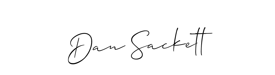 Also we have Dan Sackett name is the best signature style. Create professional handwritten signature collection using Allison_Script autograph style. Dan Sackett signature style 2 images and pictures png
