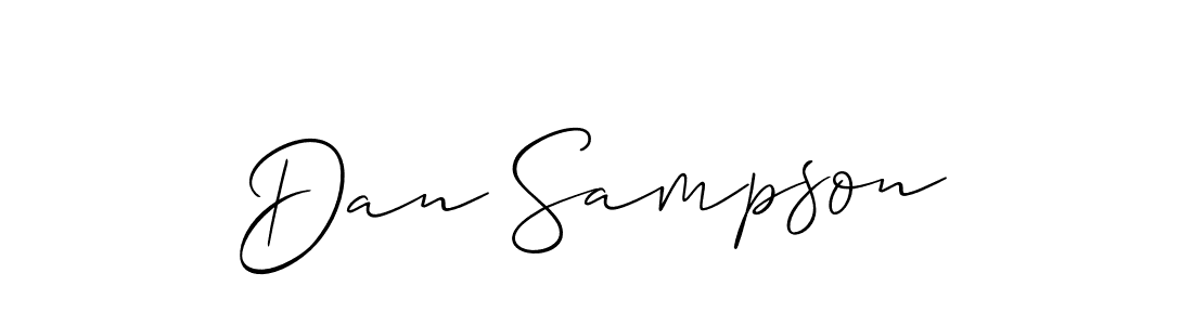 Use a signature maker to create a handwritten signature online. With this signature software, you can design (Allison_Script) your own signature for name Dan Sampson. Dan Sampson signature style 2 images and pictures png