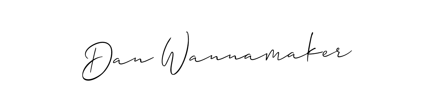 Also we have Dan Wannamaker name is the best signature style. Create professional handwritten signature collection using Allison_Script autograph style. Dan Wannamaker signature style 2 images and pictures png