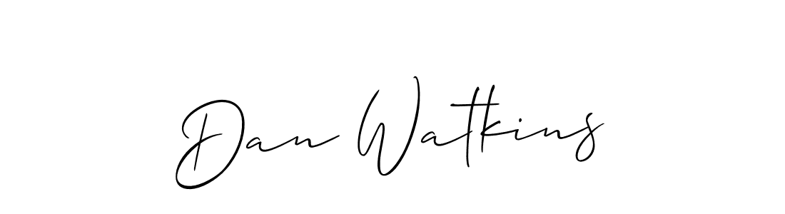 Make a beautiful signature design for name Dan Watkins. Use this online signature maker to create a handwritten signature for free. Dan Watkins signature style 2 images and pictures png