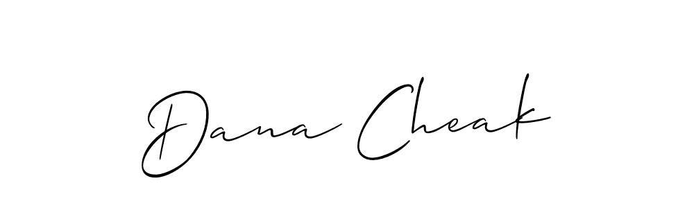 It looks lik you need a new signature style for name Dana Cheak. Design unique handwritten (Allison_Script) signature with our free signature maker in just a few clicks. Dana Cheak signature style 2 images and pictures png