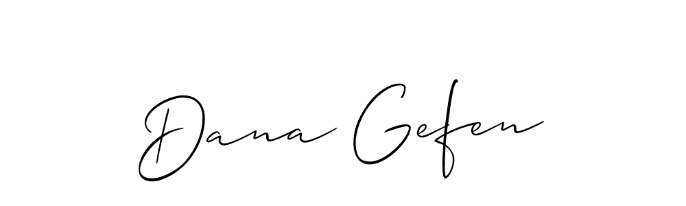 Create a beautiful signature design for name Dana Gefen. With this signature (Allison_Script) fonts, you can make a handwritten signature for free. Dana Gefen signature style 2 images and pictures png