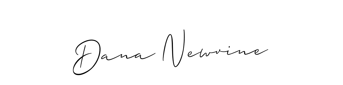 Create a beautiful signature design for name Dana Newvine. With this signature (Allison_Script) fonts, you can make a handwritten signature for free. Dana Newvine signature style 2 images and pictures png