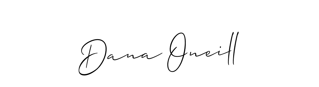 How to make Dana Oneill name signature. Use Allison_Script style for creating short signs online. This is the latest handwritten sign. Dana Oneill signature style 2 images and pictures png