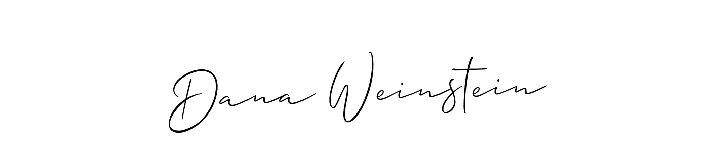 Allison_Script is a professional signature style that is perfect for those who want to add a touch of class to their signature. It is also a great choice for those who want to make their signature more unique. Get Dana Weinstein name to fancy signature for free. Dana Weinstein signature style 2 images and pictures png