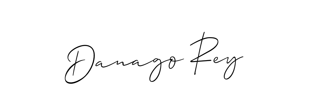 Create a beautiful signature design for name Danago Rey. With this signature (Allison_Script) fonts, you can make a handwritten signature for free. Danago Rey signature style 2 images and pictures png