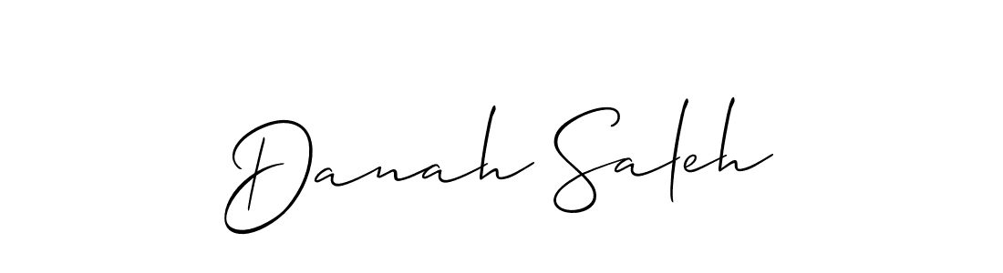 if you are searching for the best signature style for your name Danah Saleh. so please give up your signature search. here we have designed multiple signature styles  using Allison_Script. Danah Saleh signature style 2 images and pictures png