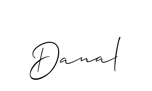 Also we have Danal name is the best signature style. Create professional handwritten signature collection using Allison_Script autograph style. Danal signature style 2 images and pictures png