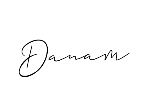 Best and Professional Signature Style for Danam. Allison_Script Best Signature Style Collection. Danam signature style 2 images and pictures png
