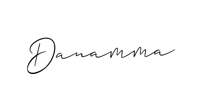 You should practise on your own different ways (Allison_Script) to write your name (Danamma) in signature. don't let someone else do it for you. Danamma signature style 2 images and pictures png