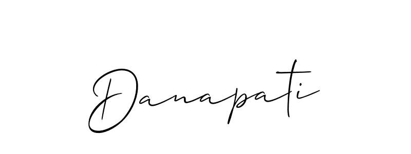 Create a beautiful signature design for name Danapati. With this signature (Allison_Script) fonts, you can make a handwritten signature for free. Danapati signature style 2 images and pictures png