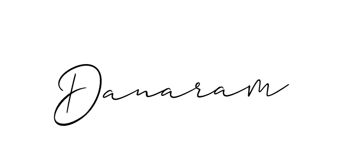 You should practise on your own different ways (Allison_Script) to write your name (Danaram) in signature. don't let someone else do it for you. Danaram signature style 2 images and pictures png