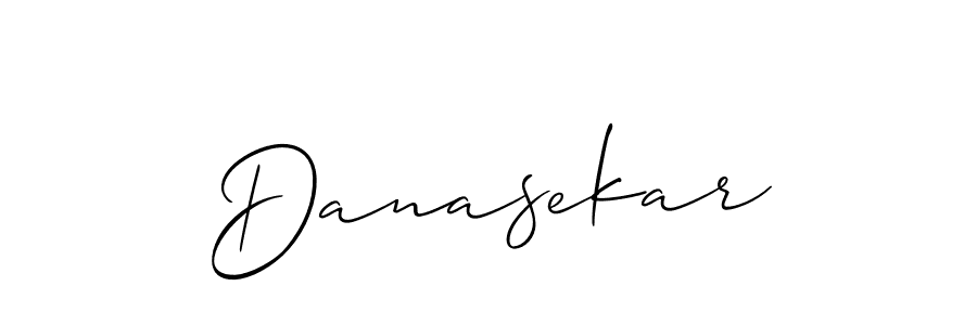 How to make Danasekar name signature. Use Allison_Script style for creating short signs online. This is the latest handwritten sign. Danasekar signature style 2 images and pictures png