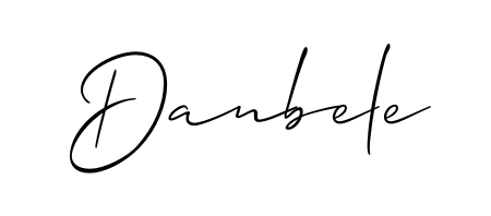 How to make Danbele name signature. Use Allison_Script style for creating short signs online. This is the latest handwritten sign. Danbele signature style 2 images and pictures png