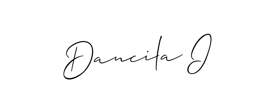 Also we have Dancila I name is the best signature style. Create professional handwritten signature collection using Allison_Script autograph style. Dancila I signature style 2 images and pictures png