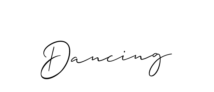 It looks lik you need a new signature style for name Dancing. Design unique handwritten (Allison_Script) signature with our free signature maker in just a few clicks. Dancing signature style 2 images and pictures png