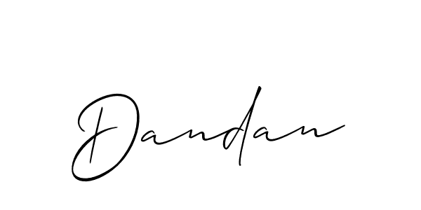 How to make Dandan signature? Allison_Script is a professional autograph style. Create handwritten signature for Dandan name. Dandan signature style 2 images and pictures png