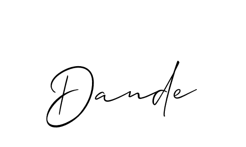 Also You can easily find your signature by using the search form. We will create Dande name handwritten signature images for you free of cost using Allison_Script sign style. Dande signature style 2 images and pictures png