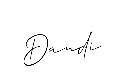 How to make Dandi signature? Allison_Script is a professional autograph style. Create handwritten signature for Dandi name. Dandi signature style 2 images and pictures png