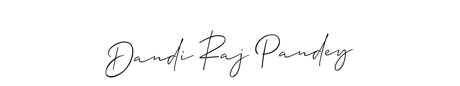 How to make Dandi Raj Pandey name signature. Use Allison_Script style for creating short signs online. This is the latest handwritten sign. Dandi Raj Pandey signature style 2 images and pictures png