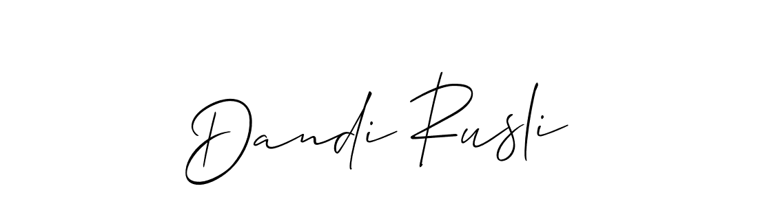 Best and Professional Signature Style for Dandi Rusli. Allison_Script Best Signature Style Collection. Dandi Rusli signature style 2 images and pictures png