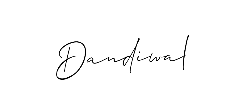 Also we have Dandiwal name is the best signature style. Create professional handwritten signature collection using Allison_Script autograph style. Dandiwal signature style 2 images and pictures png