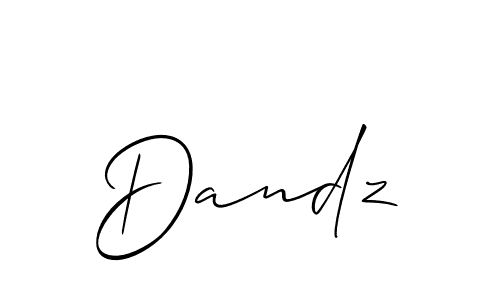 How to make Dandz name signature. Use Allison_Script style for creating short signs online. This is the latest handwritten sign. Dandz signature style 2 images and pictures png