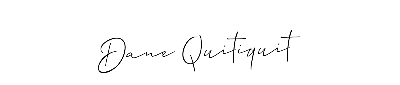 How to Draw Dane Quitiquit signature style? Allison_Script is a latest design signature styles for name Dane Quitiquit. Dane Quitiquit signature style 2 images and pictures png