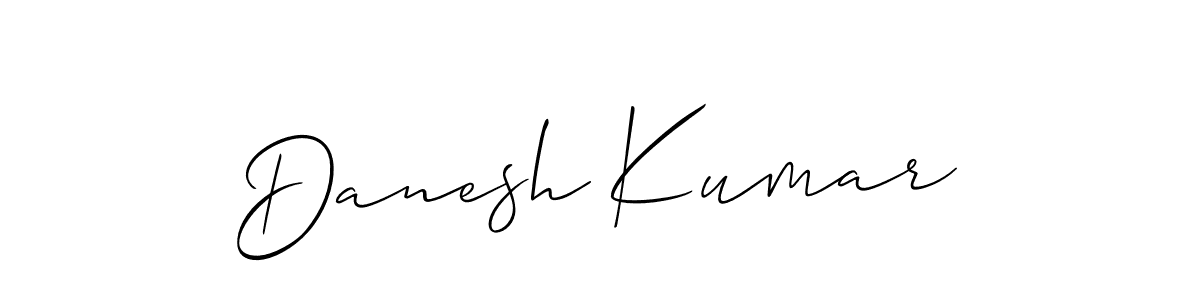 Design your own signature with our free online signature maker. With this signature software, you can create a handwritten (Allison_Script) signature for name Danesh Kumar. Danesh Kumar signature style 2 images and pictures png