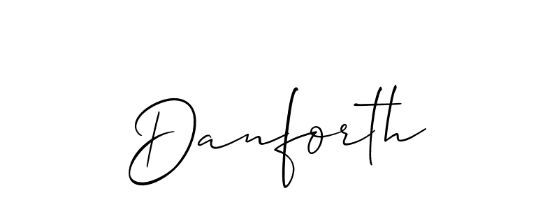 Allison_Script is a professional signature style that is perfect for those who want to add a touch of class to their signature. It is also a great choice for those who want to make their signature more unique. Get Danforth name to fancy signature for free. Danforth signature style 2 images and pictures png