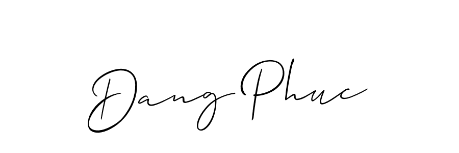 Make a short Dang Phuc signature style. Manage your documents anywhere anytime using Allison_Script. Create and add eSignatures, submit forms, share and send files easily. Dang Phuc signature style 2 images and pictures png