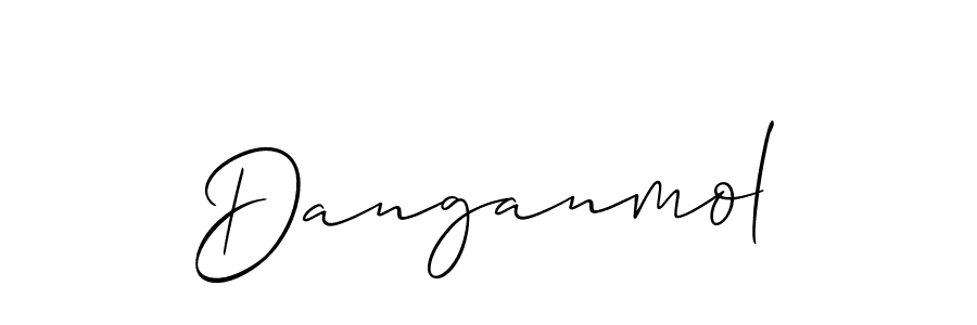 Design your own signature with our free online signature maker. With this signature software, you can create a handwritten (Allison_Script) signature for name Danganmol. Danganmol signature style 2 images and pictures png