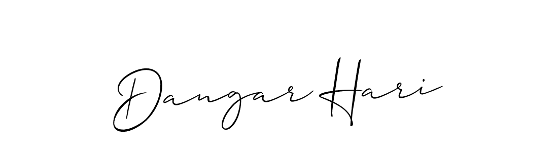 Similarly Allison_Script is the best handwritten signature design. Signature creator online .You can use it as an online autograph creator for name Dangar Hari. Dangar Hari signature style 2 images and pictures png