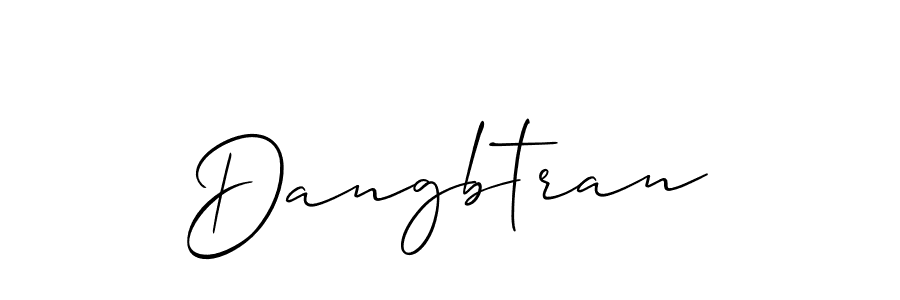 Once you've used our free online signature maker to create your best signature Allison_Script style, it's time to enjoy all of the benefits that Dangbtran name signing documents. Dangbtran signature style 2 images and pictures png