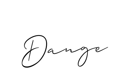 Also we have Dange name is the best signature style. Create professional handwritten signature collection using Allison_Script autograph style. Dange signature style 2 images and pictures png