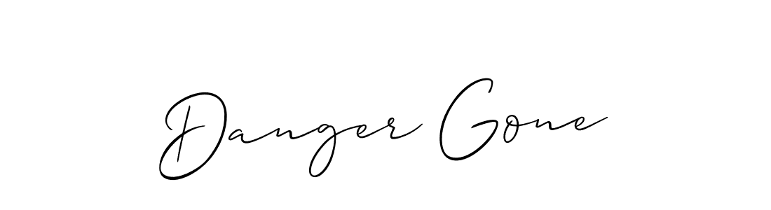 if you are searching for the best signature style for your name Danger Gone. so please give up your signature search. here we have designed multiple signature styles  using Allison_Script. Danger Gone signature style 2 images and pictures png