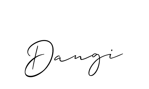 You can use this online signature creator to create a handwritten signature for the name Dangi. This is the best online autograph maker. Dangi signature style 2 images and pictures png