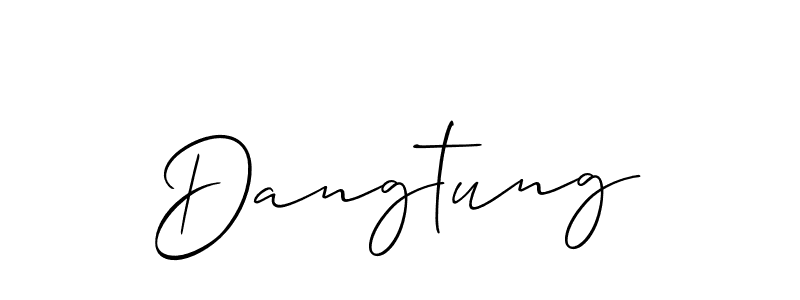 Once you've used our free online signature maker to create your best signature Allison_Script style, it's time to enjoy all of the benefits that Dangtung name signing documents. Dangtung signature style 2 images and pictures png