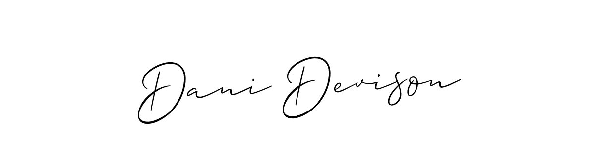 Similarly Allison_Script is the best handwritten signature design. Signature creator online .You can use it as an online autograph creator for name Dani Devison. Dani Devison signature style 2 images and pictures png