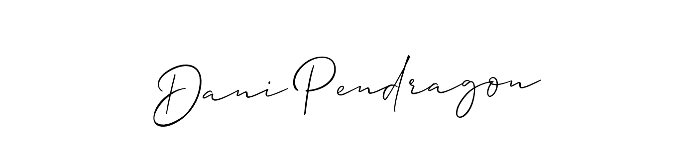 Also we have Dani Pendragon name is the best signature style. Create professional handwritten signature collection using Allison_Script autograph style. Dani Pendragon signature style 2 images and pictures png