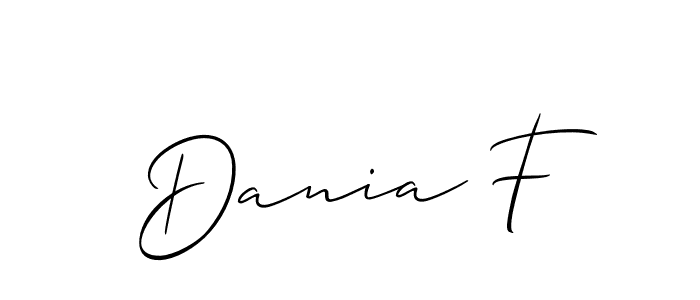 Best and Professional Signature Style for Dania F. Allison_Script Best Signature Style Collection. Dania F signature style 2 images and pictures png