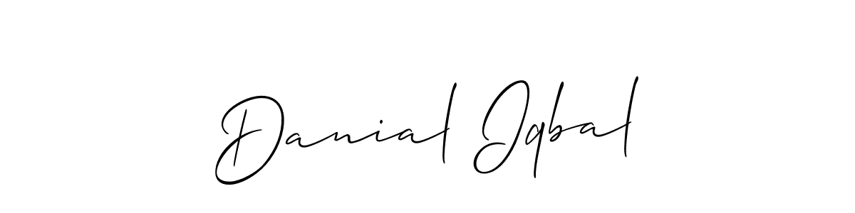 Also we have Danial Iqbal name is the best signature style. Create professional handwritten signature collection using Allison_Script autograph style. Danial Iqbal signature style 2 images and pictures png