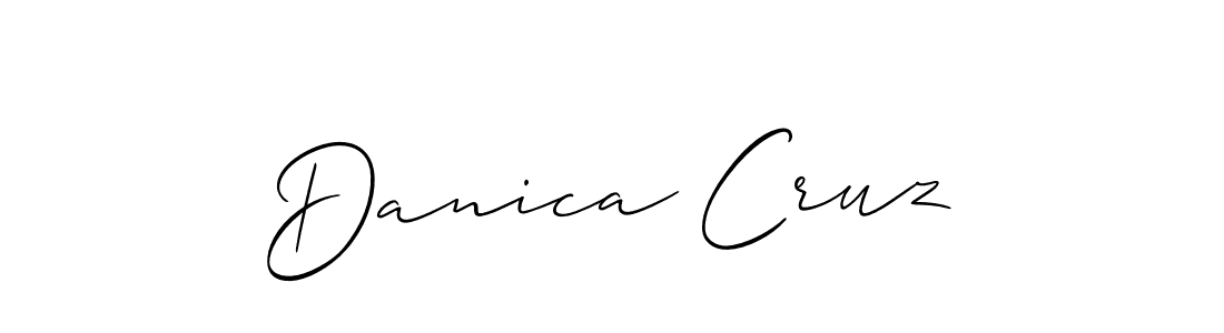 Create a beautiful signature design for name Danica Cruz. With this signature (Allison_Script) fonts, you can make a handwritten signature for free. Danica Cruz signature style 2 images and pictures png